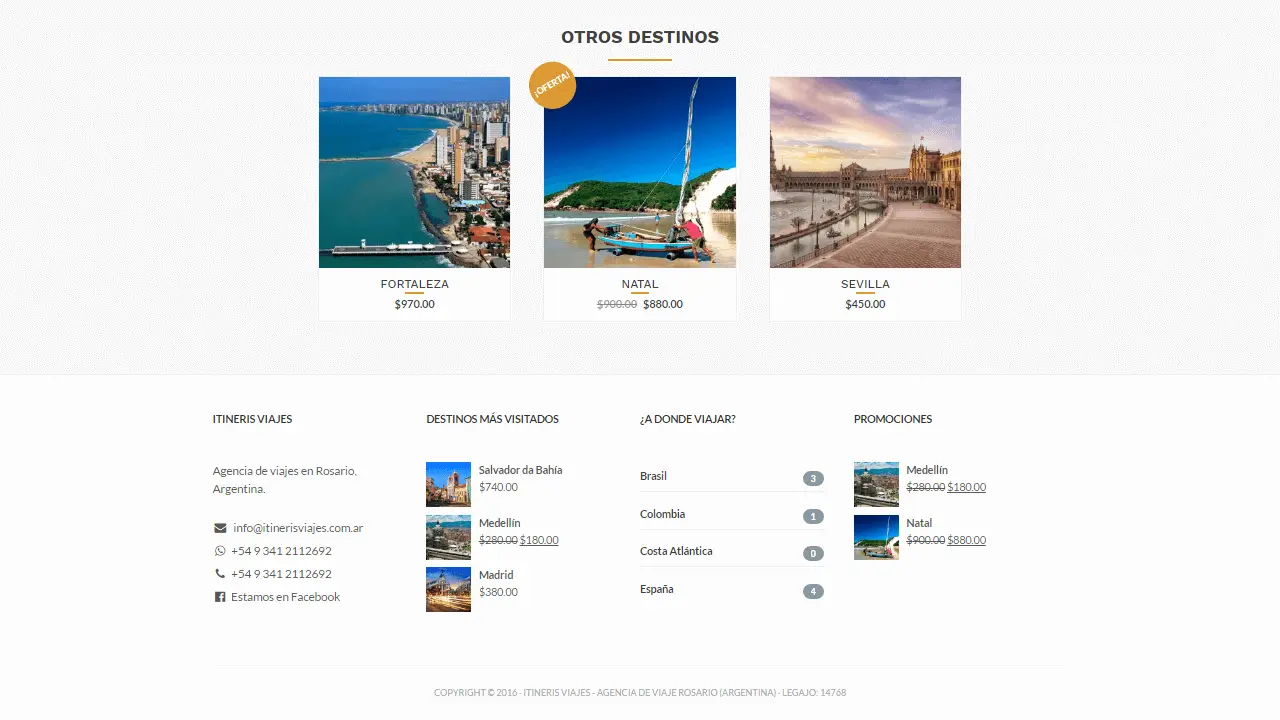 web agencia viajes destinos 3